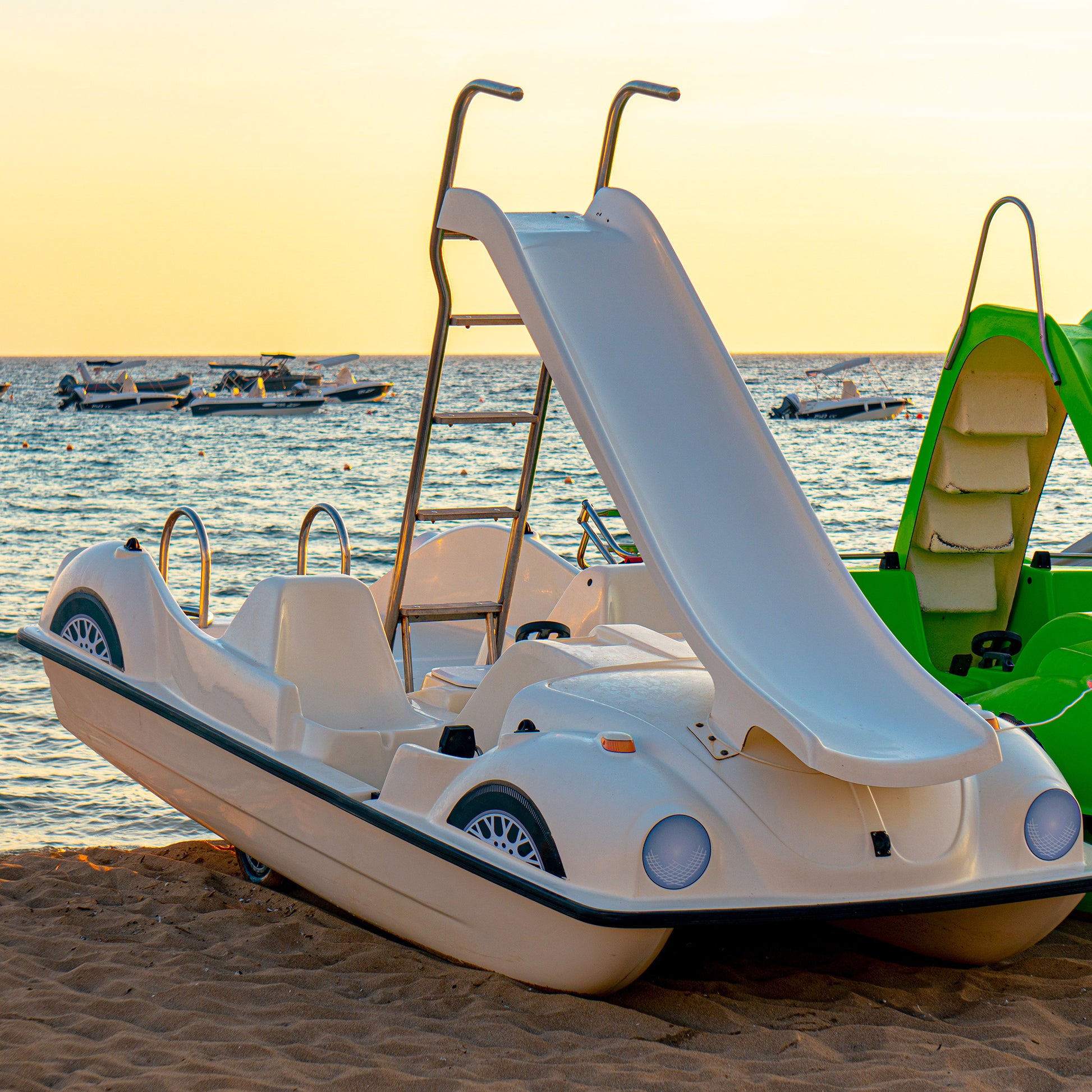 pedal boat with slide Pedalo – Costa Boat Charter